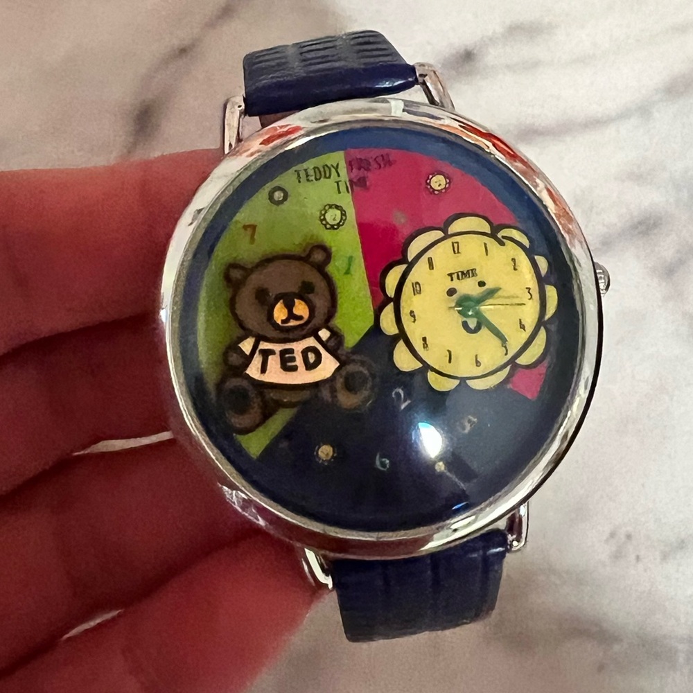 Teddy Fresh Silver & Blue Watch